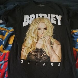Britney Spears Black Shirt Size S
